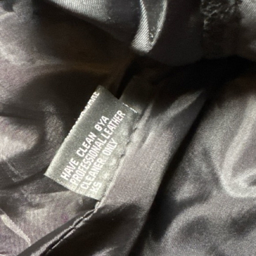 Vintage Black Oversized Xena Interstate Leather Moto Biker Jacket S - Picture 14 of 16